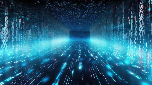 engineering binary streamlines composition ai generated photo