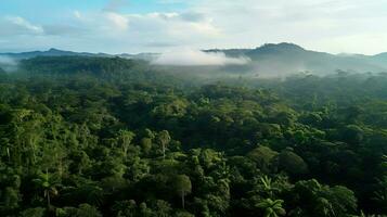 green french guiana rainforest ai generated photo