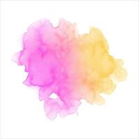 Abstract watercolor art hand paint on white background vector