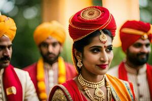 indian wedding in delhi. AI-Generated photo