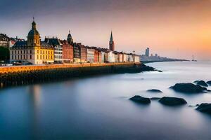 el ciudad de Copenhague, Dinamarca. generado por ai foto