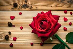 the rose is the symbol of love and romance. AI-Generated photo