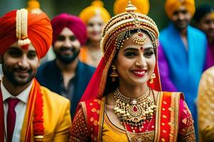 indian wedding in delhi. AI-Generated photo