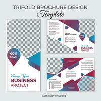 Tri-fold Brochure Template vector