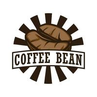 coffee bean logo design template vector