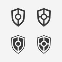 shield logo design vector,shield emblem logo template,logosymbol icon-vector vector