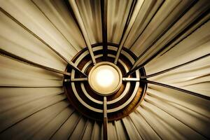 art deco ceiling light. AI-Generated photo