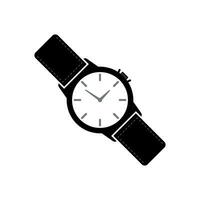 reloj icono en plano estilo, negocio mirar. vector diseño elemento