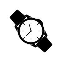 Clock icon in flat style, Business watch. Vector design element