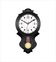 antiguo reloj icono en tablero de damas blanco antecedentes vector