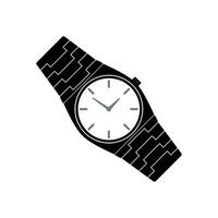 Clock icon in flat style, Business watch. Vector design element