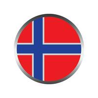 Norway flag icon vector