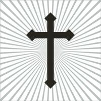 symbol of Christian cross vector