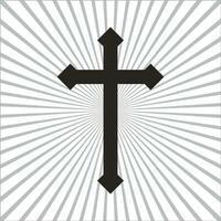 symbol of Christian cross vector