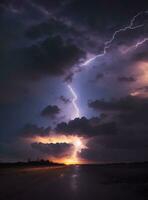 Encendiendo arriba el oscuro explorador el belleza de nocturno cielo foto