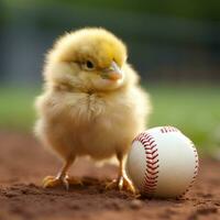 chicks with play ball photo