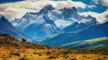 old andean highlands towering ai generated photo