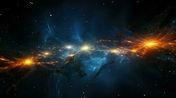 background digital particle collision ai generated photo