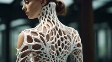 design 3d printed clothes ai generated photo