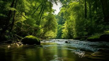 landscape brunei rainforest pristine ai generated photo