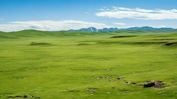 Mongolia interior mongol meseta ai generado foto