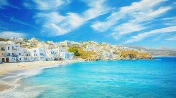 viaje griego isla retiros ai generado foto