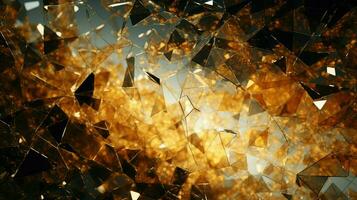 explosion scattered glass shatters ai generated photo