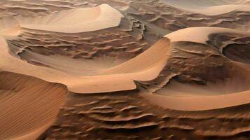 desert mars sand ripples ai generated photo