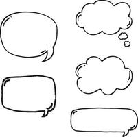 Set of speech bubbles, design elements vector