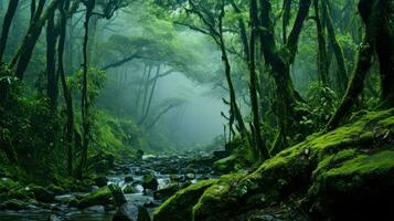 naturaleza nepalés selva denso ai generado foto