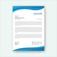 Corporate letterhead template design, creative modern letterhead design template for your project, letterhead, letter head, Business letterhead design. vector