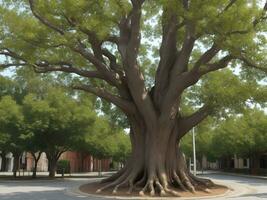 tree beautiful close up image ai generated photo