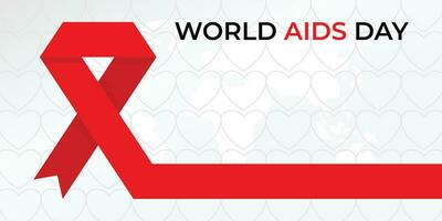 world AIDS day background, vector with copy space area. design for banner, poster, social media, flyer.