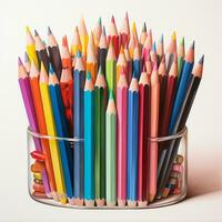 color pencils set photo