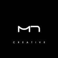 MN Letter Initial Logo Design Template Vector Illustration