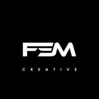 FSM Letter Initial Logo Design Template Vector Illustration