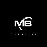 MB Letter Initial Logo Design Template Vector Illustration