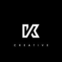 K Letter Initial Logo Design Template Vector Illustration