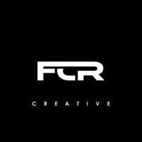 FCR Letter Initial Logo Design Template Vector Illustration
