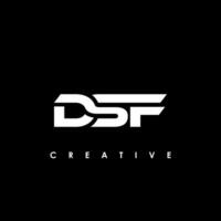 DSF Letter Initial Logo Design Template Vector Illustration