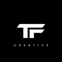 TF Letter Initial Logo Design Template Vector Illustration