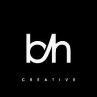 BH Letter Initial Logo Design Template Vector Illustration