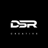 dsr letra inicial logo diseño modelo vector ilustración