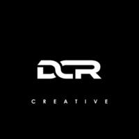 DCR Letter Initial Logo Design Template Vector Illustration