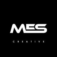 MES Letter Initial Logo Design Template Vector Illustration