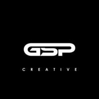 GSP Letter Initial Logo Design Template Vector Illustration