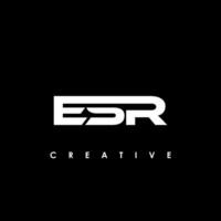 esr letra inicial logo diseño modelo vector ilustración