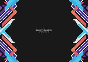 gradient geometric background template modern style vector
