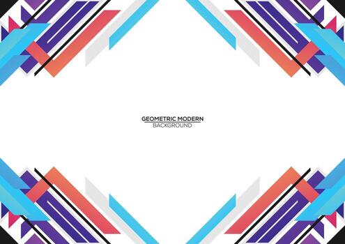 abstract modern line geometric background design vector