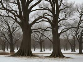 tree beautiful close up image ai generated photo